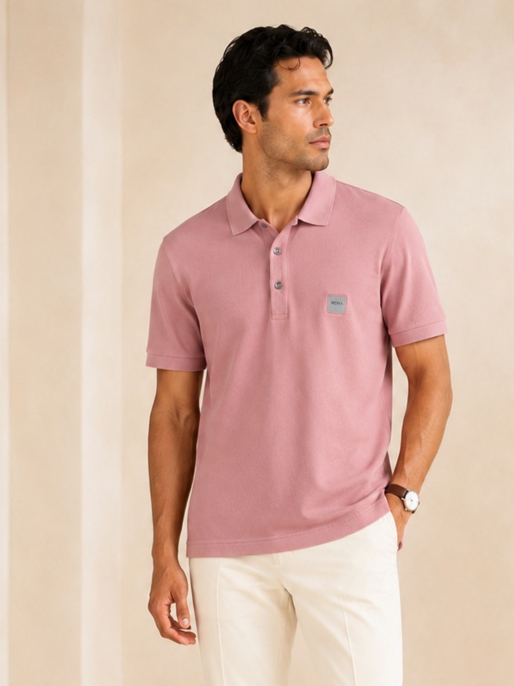 BOSS Passenger Slim Fit Stretch Cotton Piqué Polo Quiet Luxury Sz XL